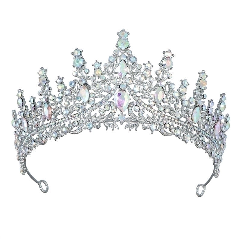 Celestial Radiance: Iridescent Rhinestone Tiara