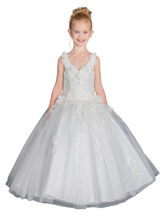 Blessing to Bloom: White Baptism & Red Quinceañera Fusion Dress
