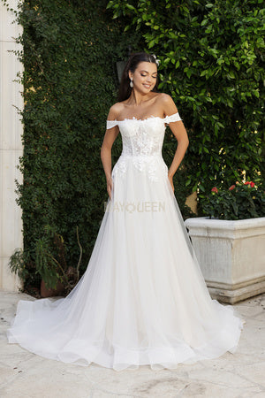 Timeless Grace: The 'Ivory Whisper' Wedding Gown