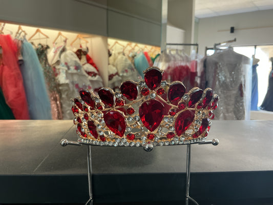 Ruby Red Quinceañera Tiara: A Fiery Celebration of 15 Years