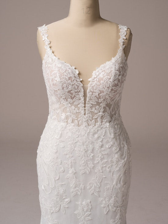 Blushing Bride - Ivory Lace over Blush Gown