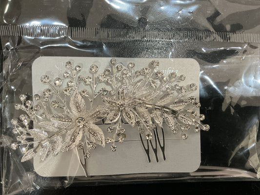 Pearlescent Crystal Bloom Comb