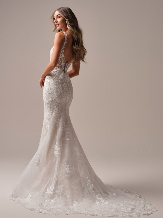 Blushing Bride - Ivory Lace over Blush Gown