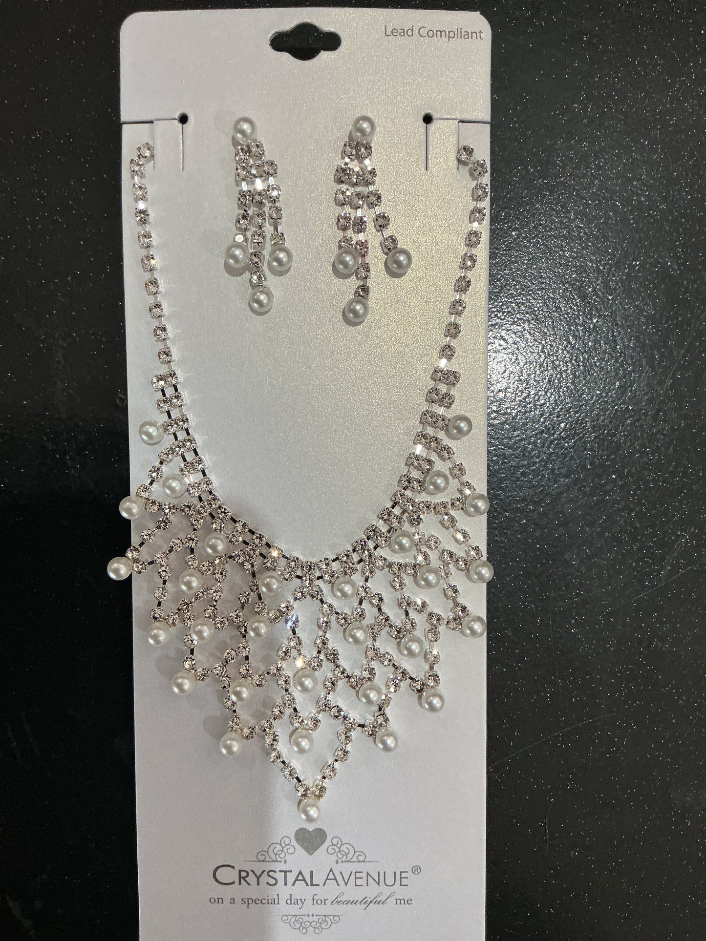 Crystal Avenue "Pearlescent Sparkle" Jewelry Set