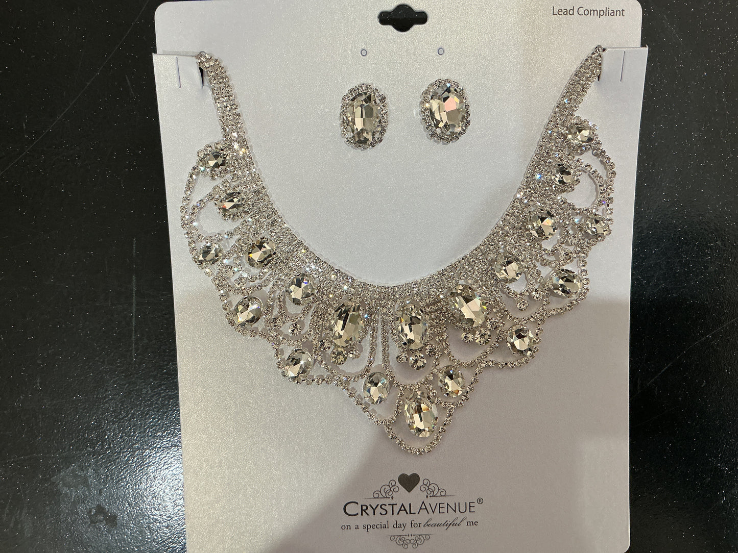 Crystal Avenue "Diamond Cascade" Jewelry Set