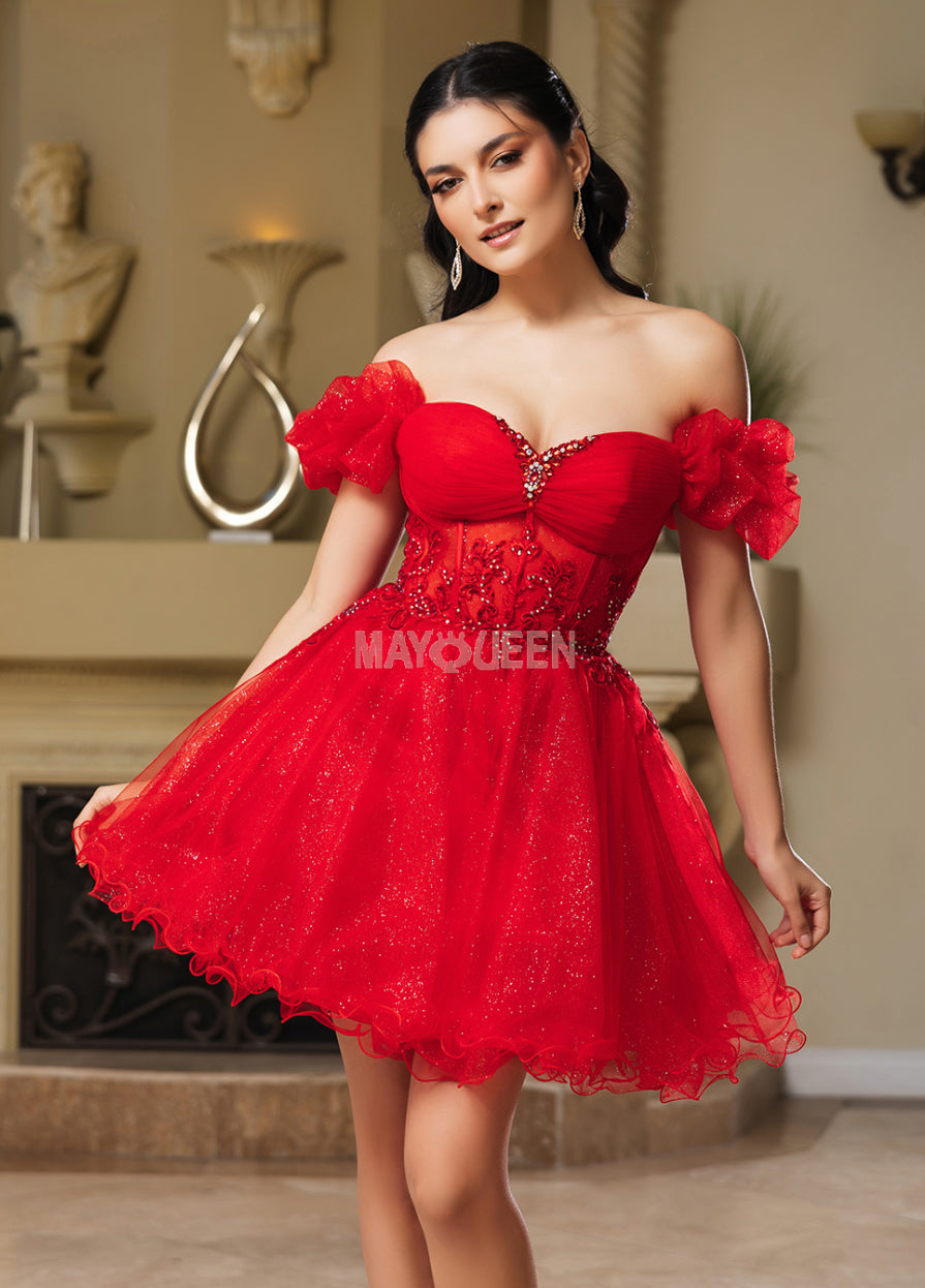 Contrasting Elegance: A Tale of Two Gowns"