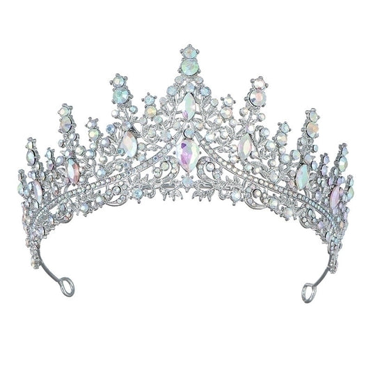 Celestial Radiance: Iridescent Rhinestone Tiara